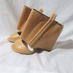 New Maison Martin Margiela Wedge Sheath Sandal Shoe 36 Beige ...